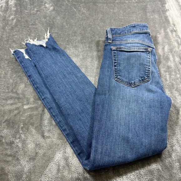 Joe's Jeans‎ Womens 27 Luna Mid-Rise Cigarette Ankle Distressed Raw Hem - Picture 9 of 14